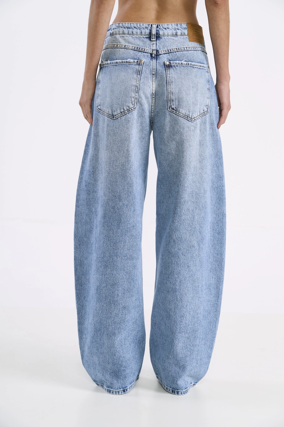 Calça Feminina Jeans Barril Índigo