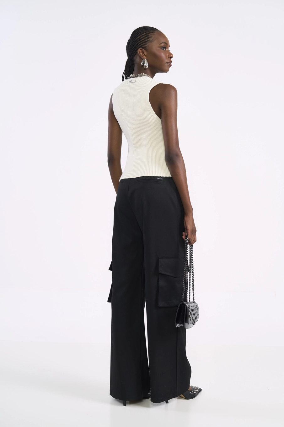Calça Cargo Alfaiataria Preto