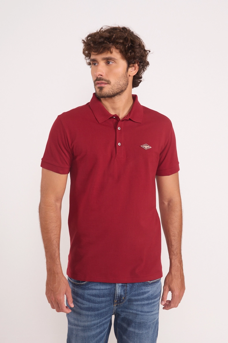 Polo Masculina Em Algodão