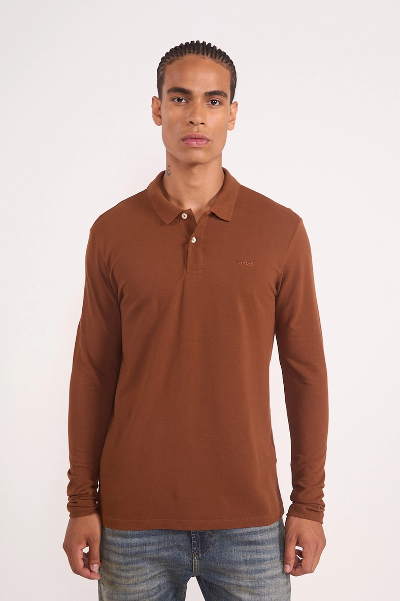 Polo Manga Longa Piquet