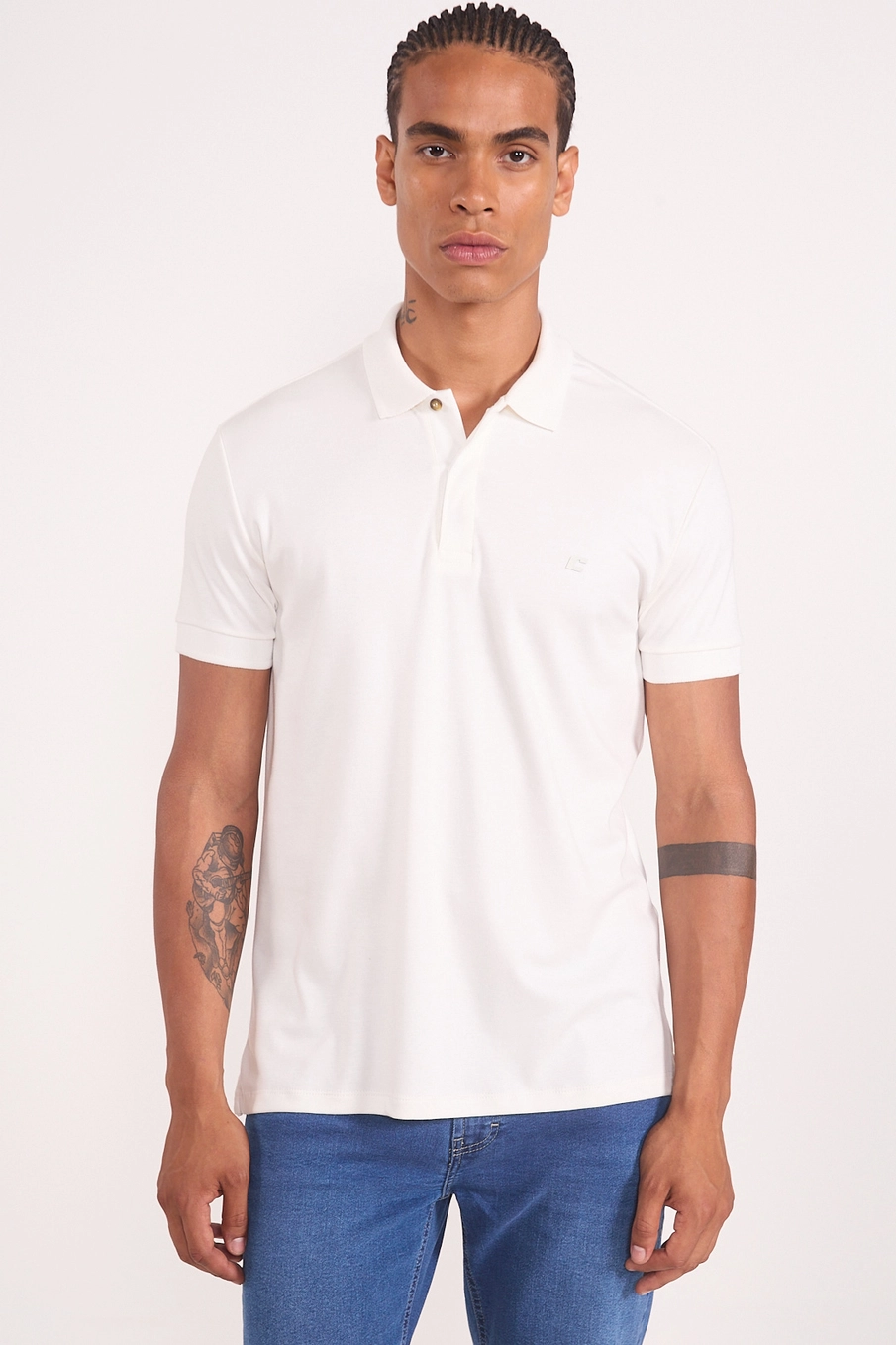 Camisa Polo Masculina Minimalist Off Shell