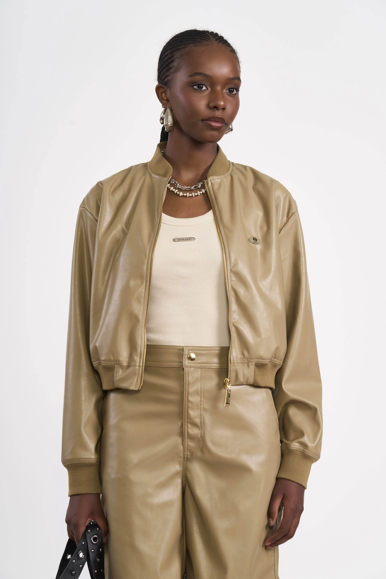 Jaqueta Puffer Em Pu