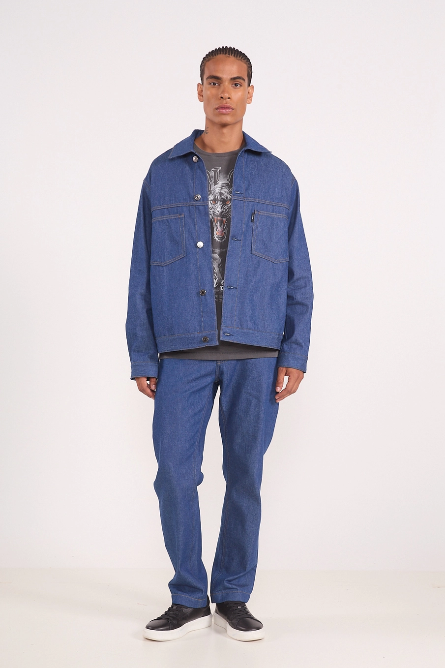 Jaqueta Jeans Overshirt Índigo
