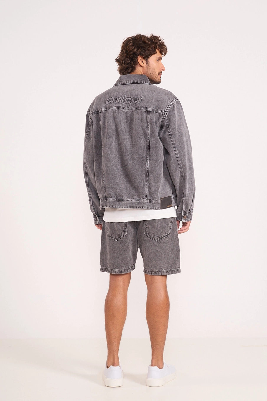 Jaqueta Jeans Masculina Comfort Com Bolsos Indigo Preto