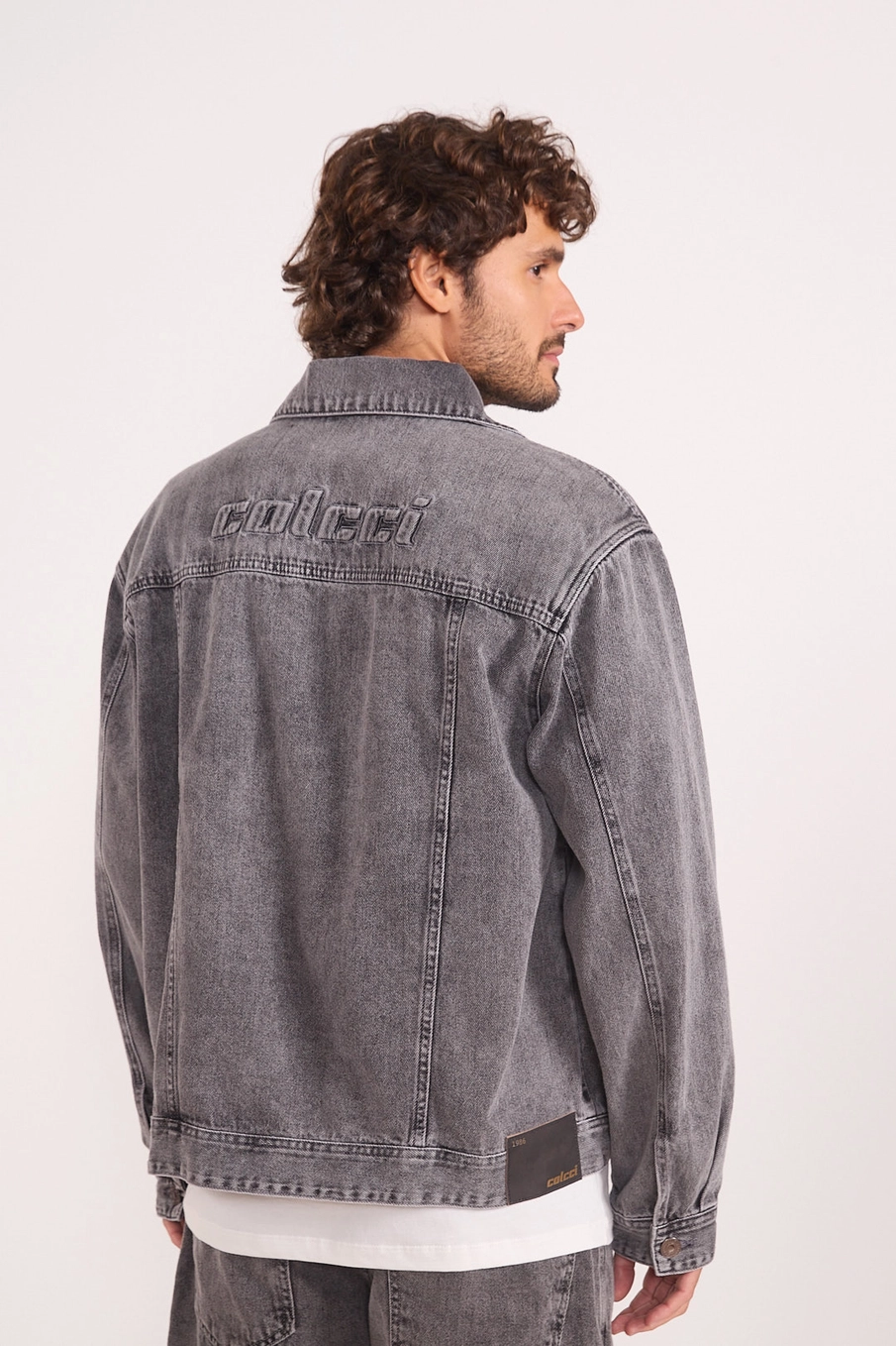 Jaqueta Jeans Masculina Comfort Com Bolsos Indigo Preto
