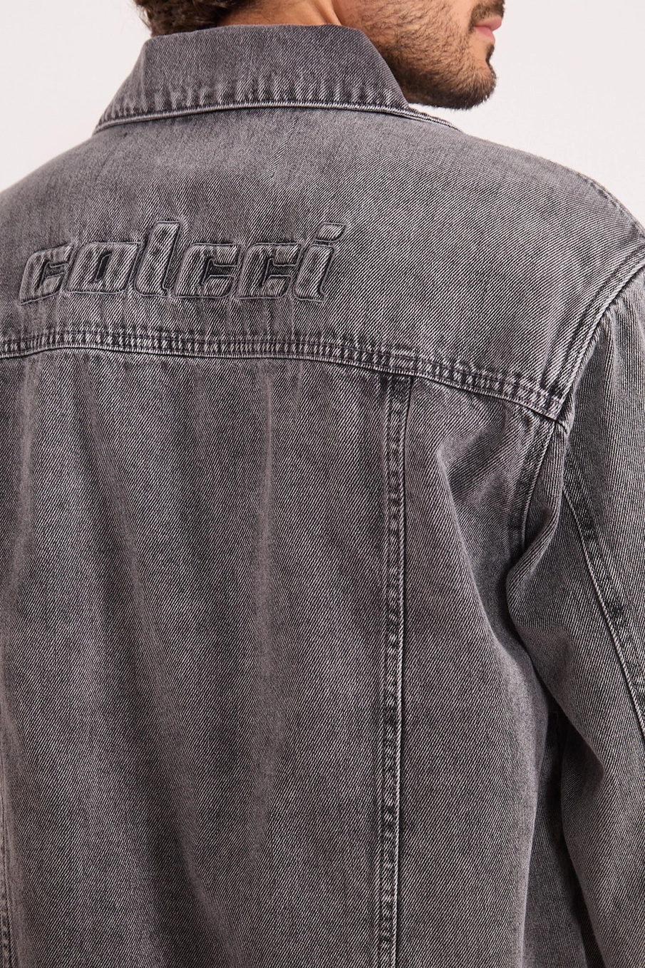 Jaqueta Jeans Masculina Comfort Com Bolsos Indigo Preto