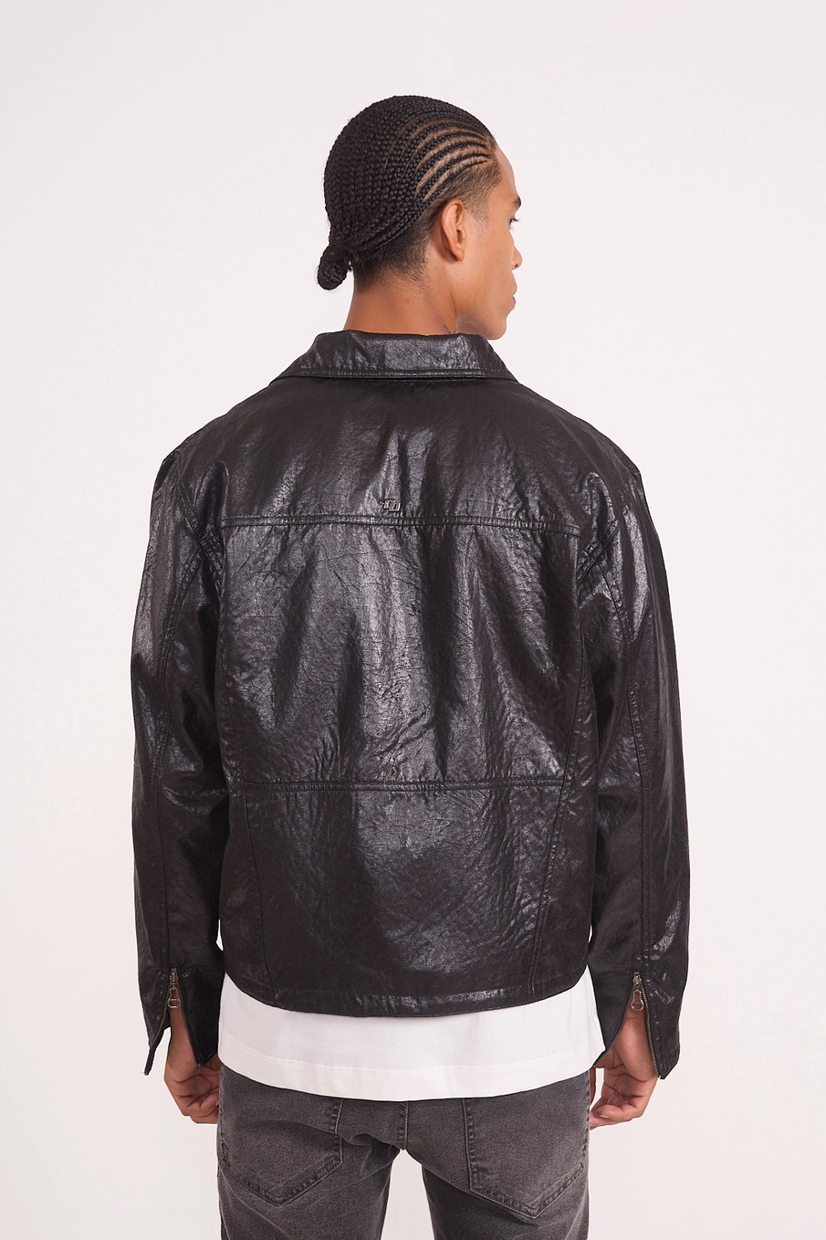 Jaqueta Masculina Comfort Em Pu Preto