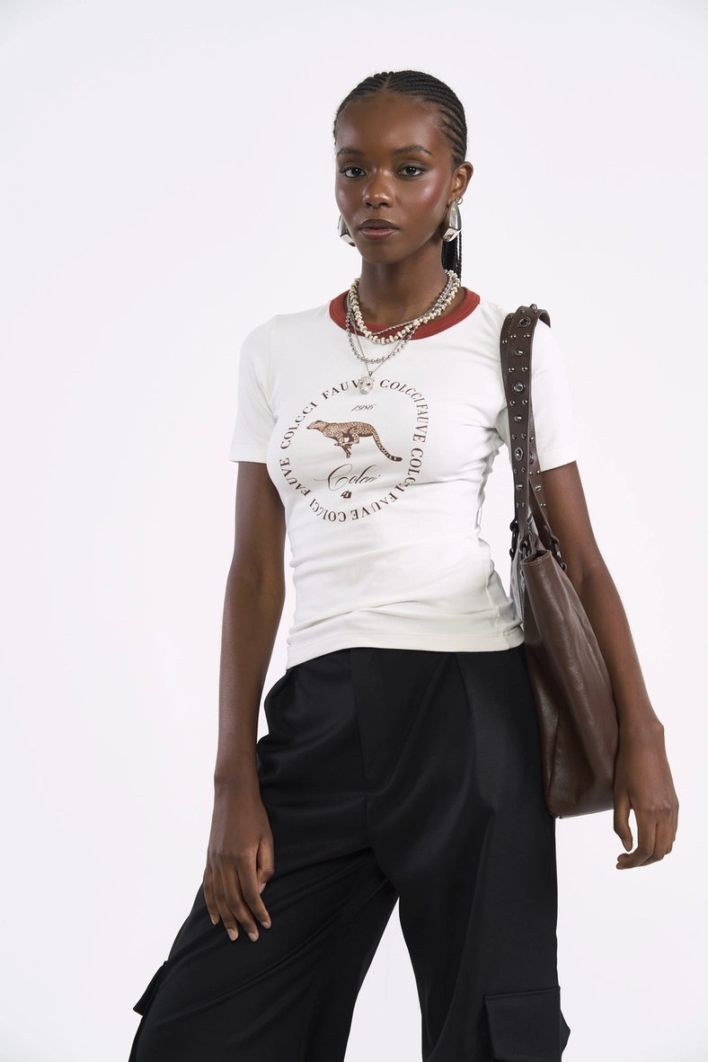 Camiseta Baby Look Fauve