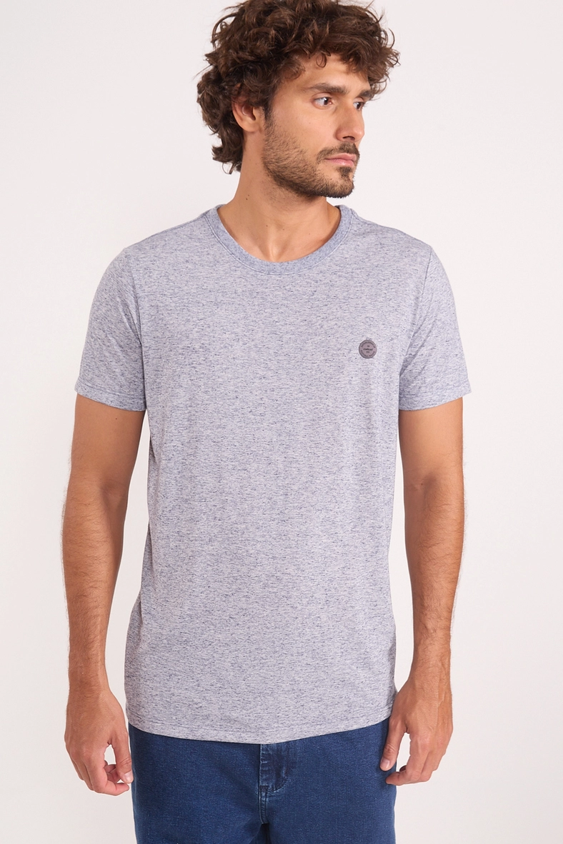 Camiseta Masculina Reta Com Linho