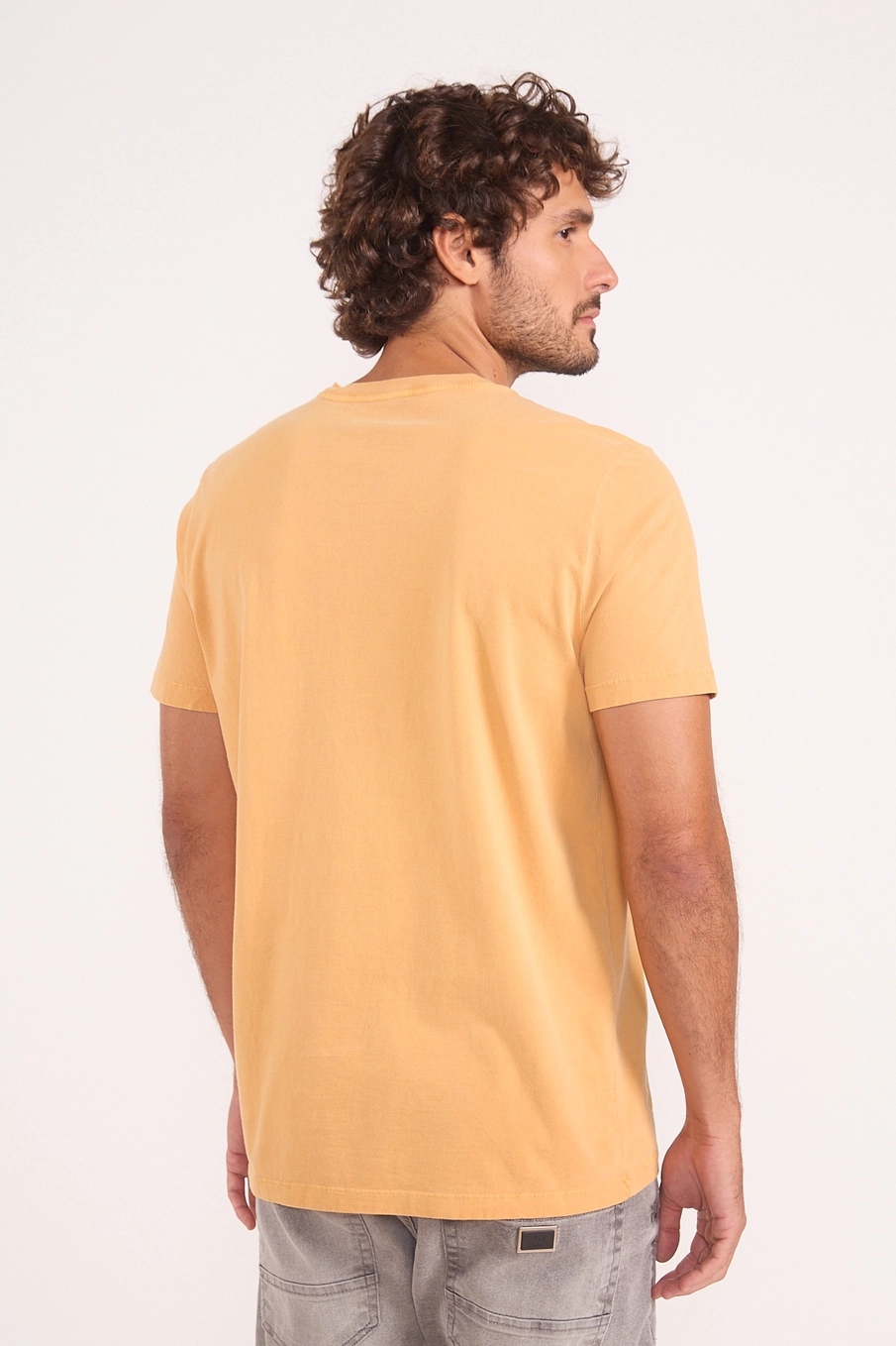 Camiseta Masculina Estonada Star Amarelo