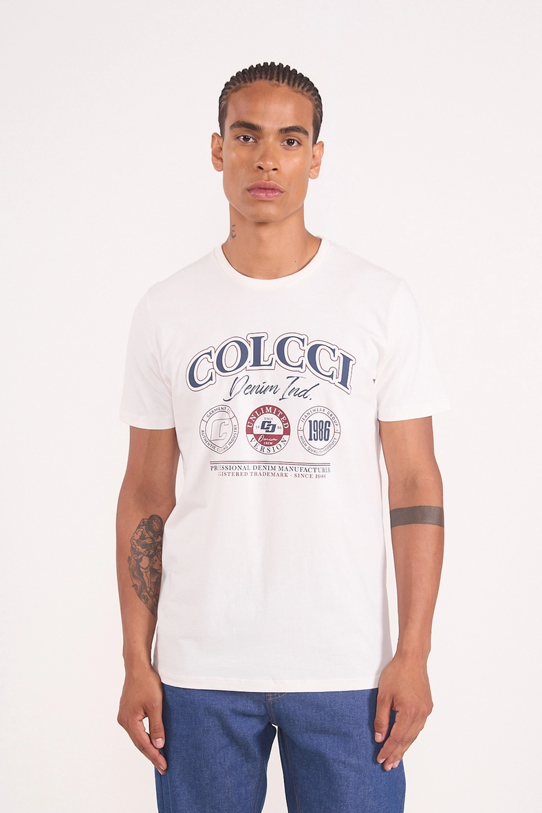 Camiseta Básica Com Estampa Frontal