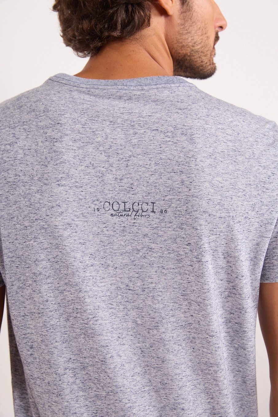 Camiseta Essência Urbana Com Linho Azul