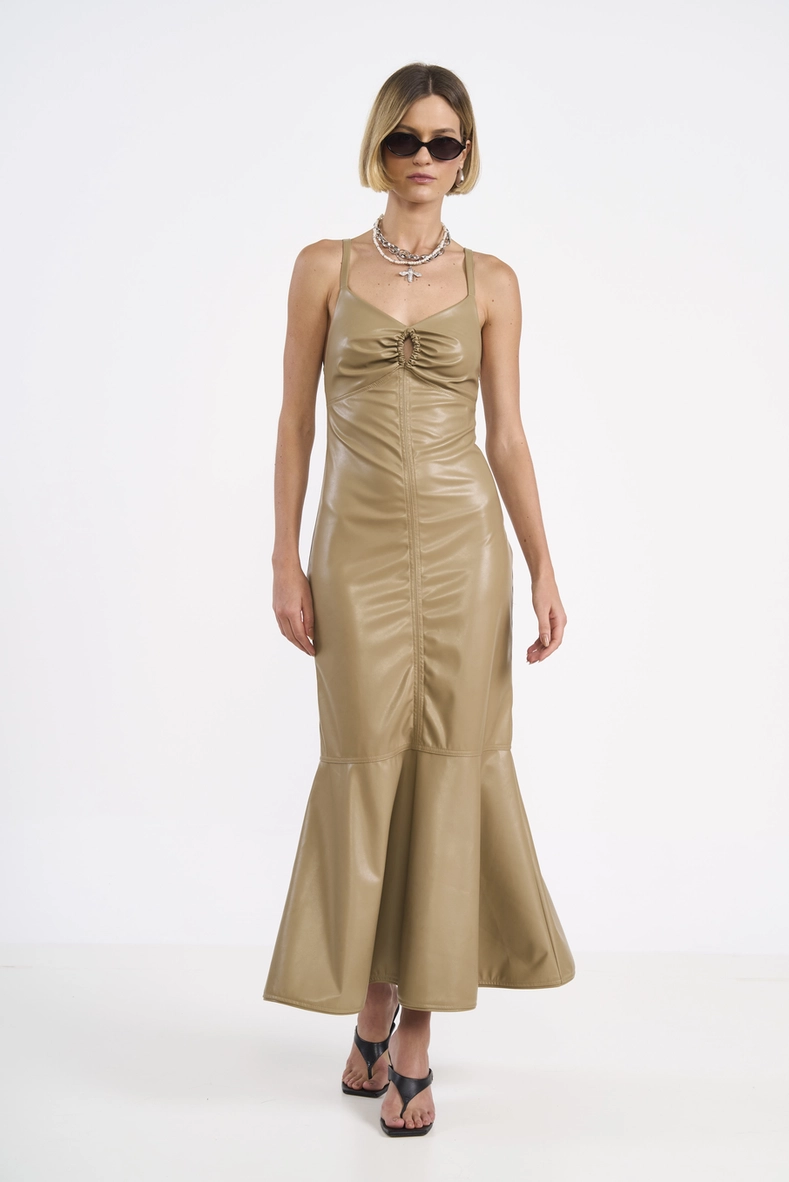 sereia pleated midi dress Sereia Pleated Midi Dress