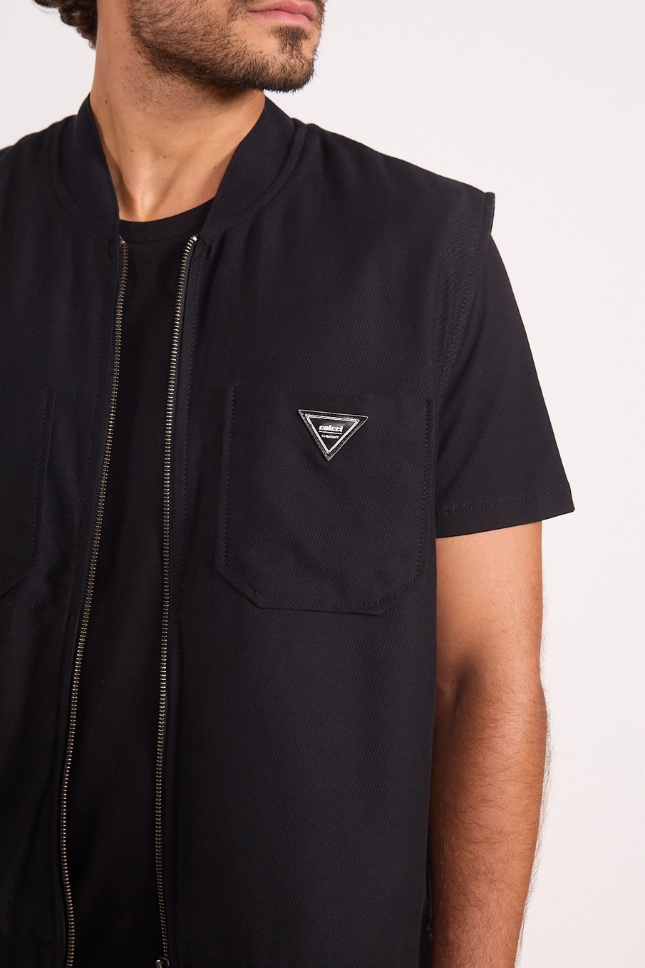 Colete Masculino Utilitário Preto