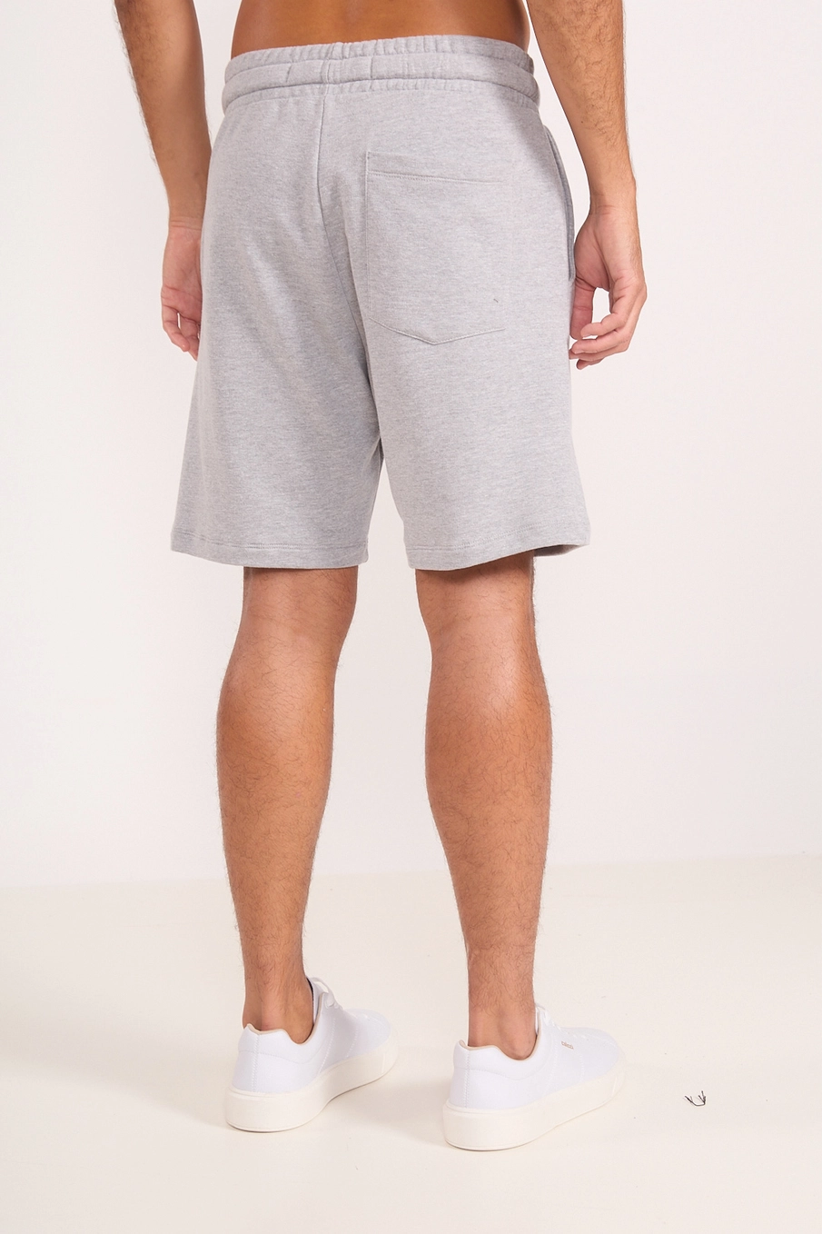 Bermuda Masculina Com Cordão Ajustável Cinza