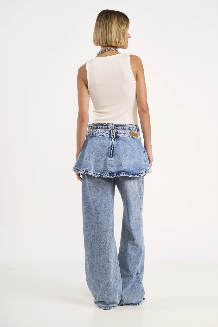 Saia Jeans Micro Índigo