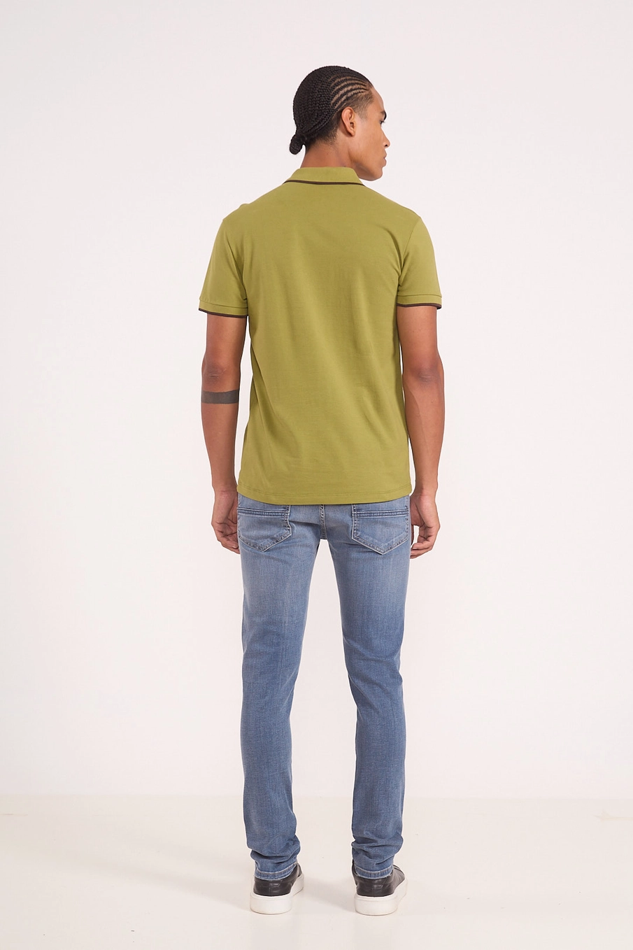 Polo Masculina Piquet Verde