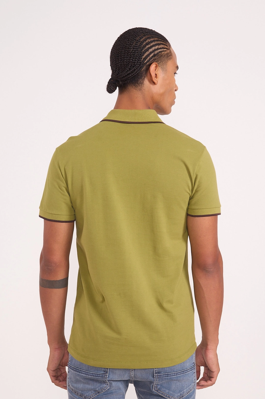 Polo Masculina Piquet Verde