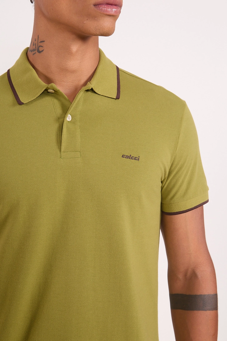 Polo Masculina Piquet Verde