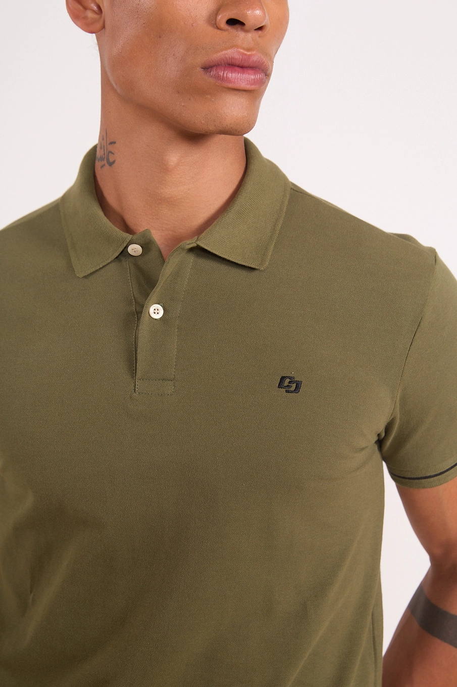 Camiseta Polo Reta Em Malha Piquet Verde