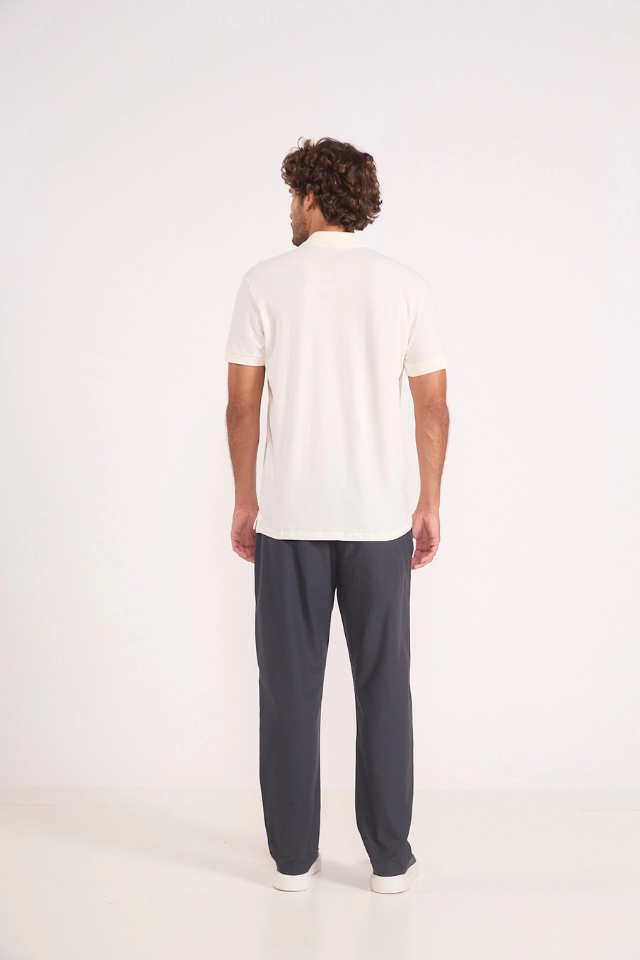 Polo Masculina Zíper Off Shell