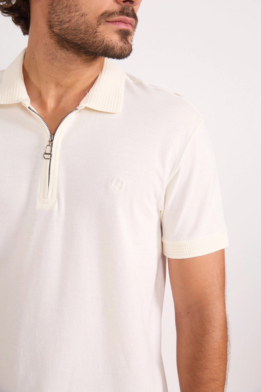 Polo Masculina Zíper Off Shell