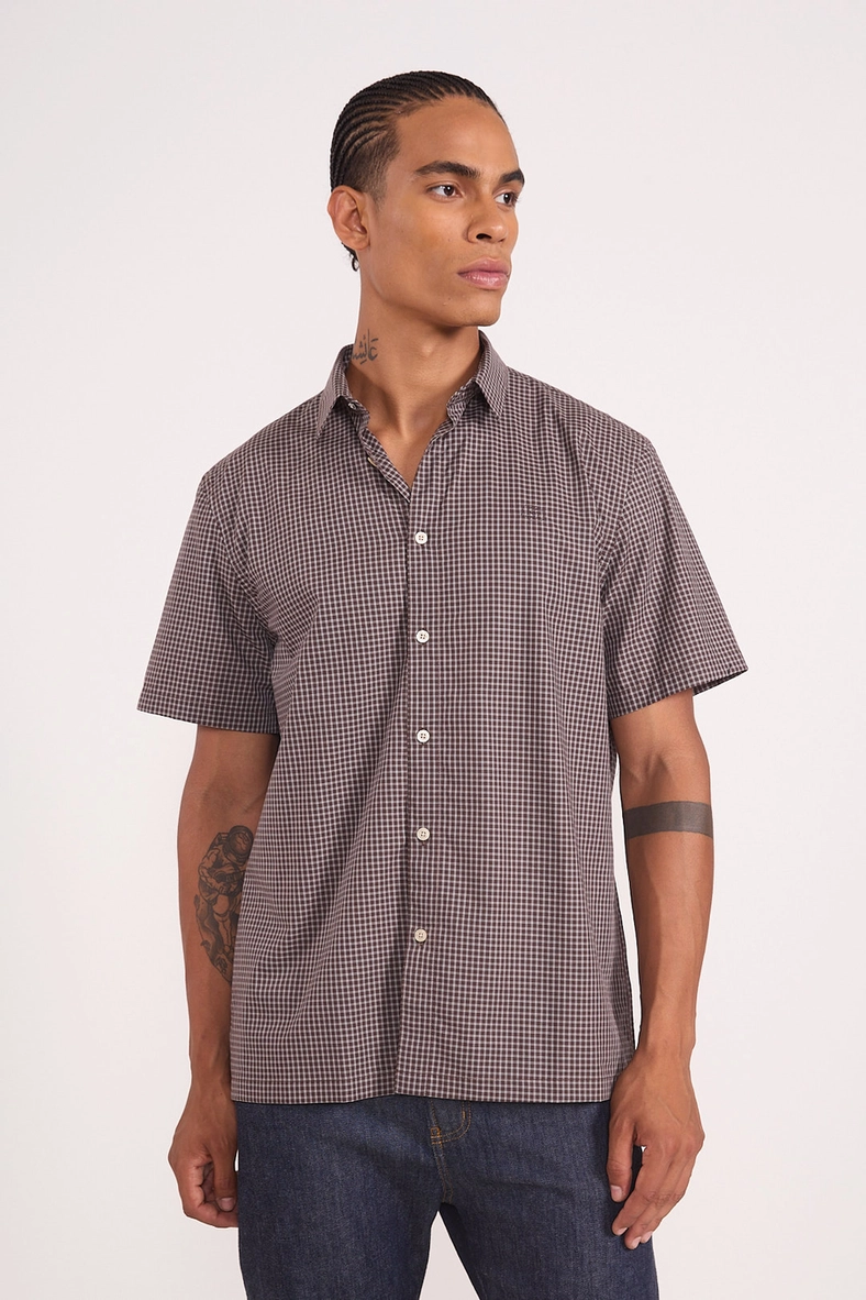 Camisa Manga Curta Xadrez