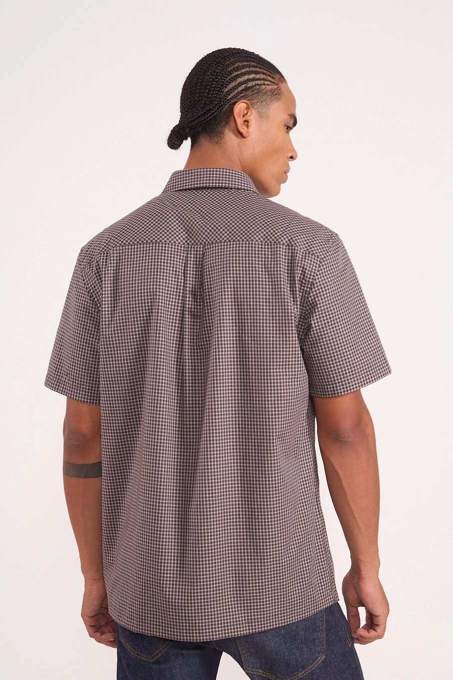 Camisa Manga Curta Xadrez Estampados