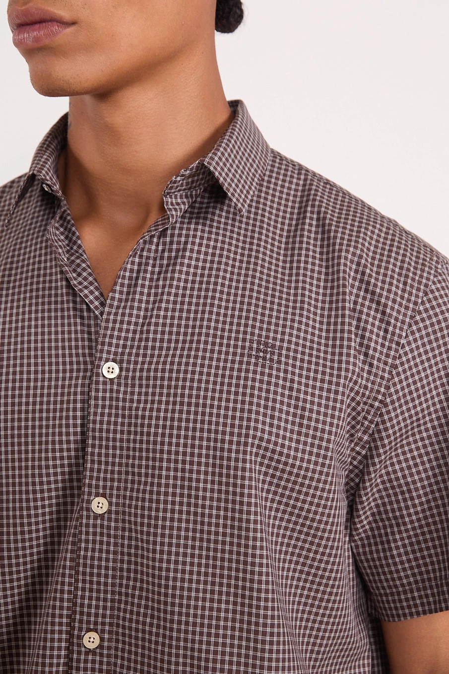 Camisa Manga Curta Xadrez Estampados