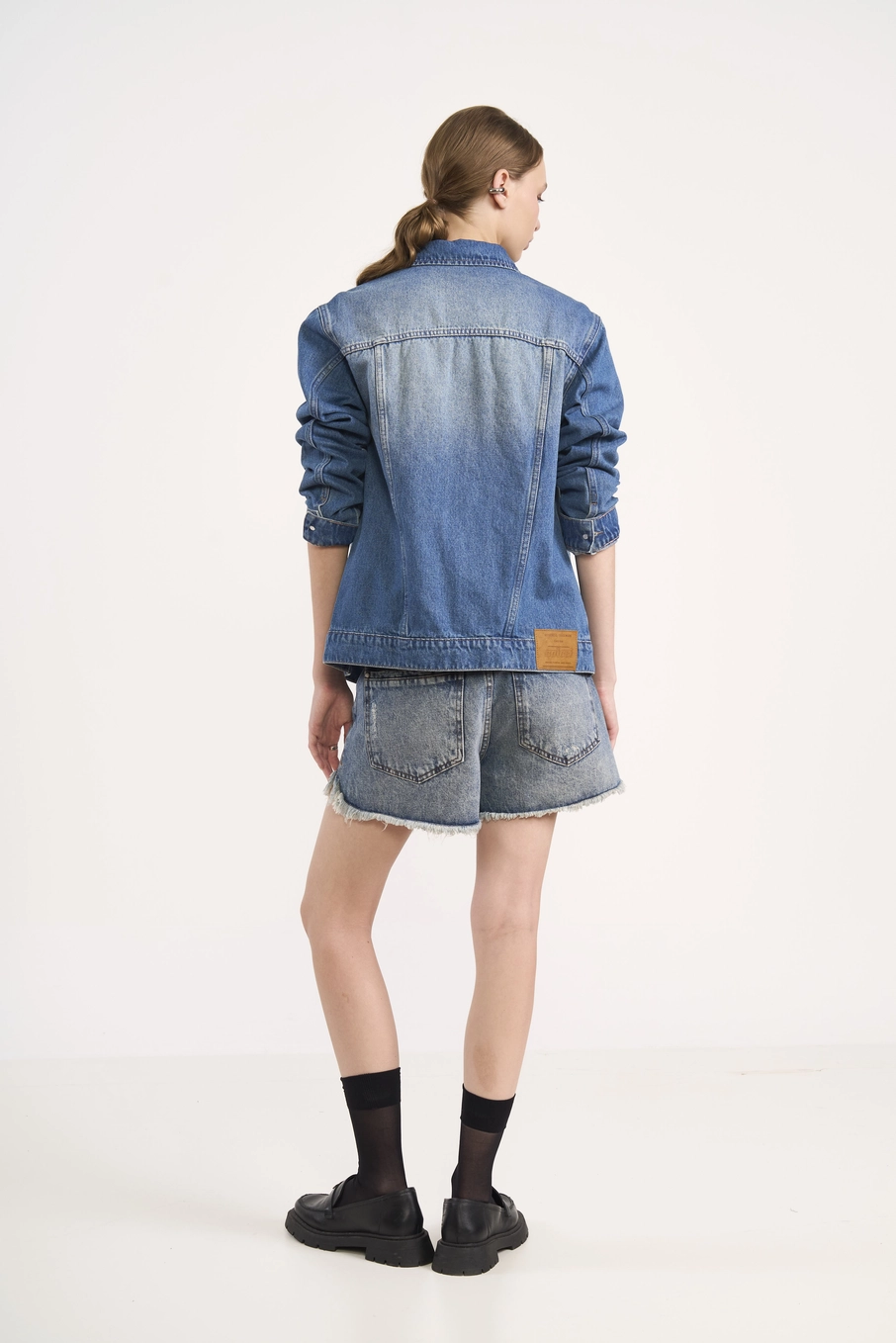 Jaqueta Jeans Estonada Índigo