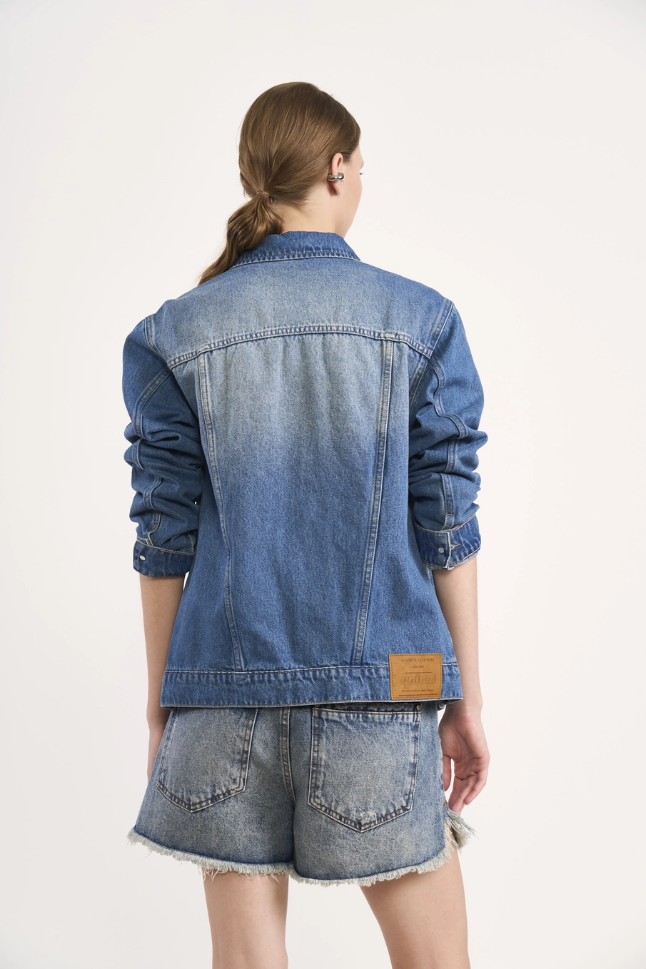 Jaqueta Jeans Estonada Índigo