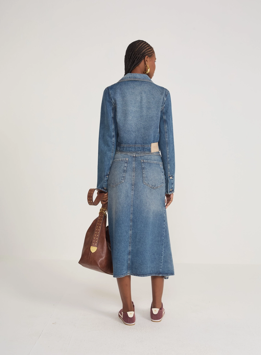 Jaqueta Blazer Jeans Cropped Índigo