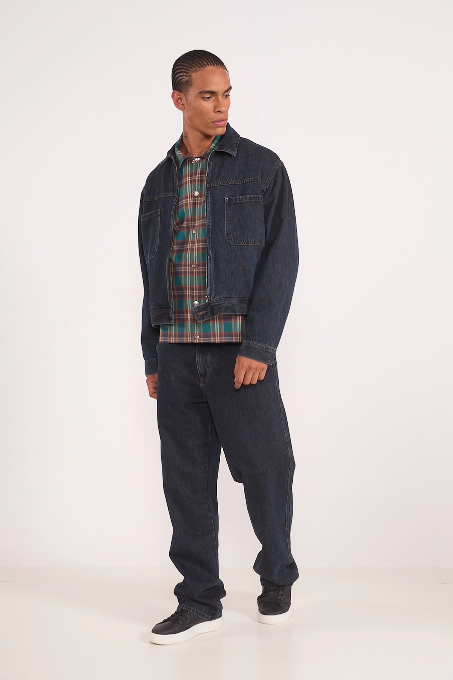 Jaqueta Jeans Bomber Índigo