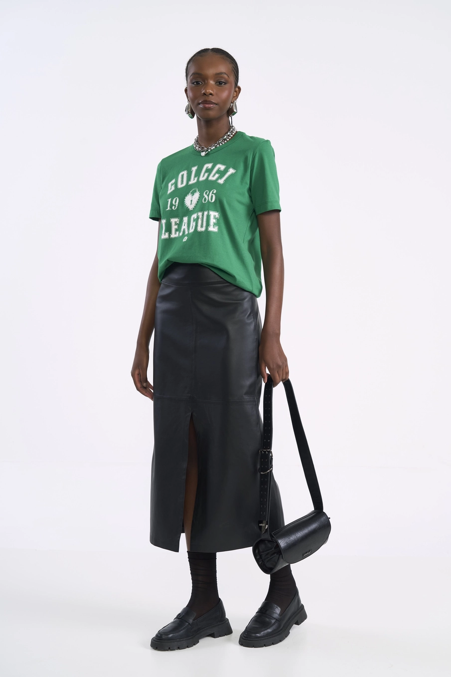 Camiseta Feminina Estampada League Verde Vanity