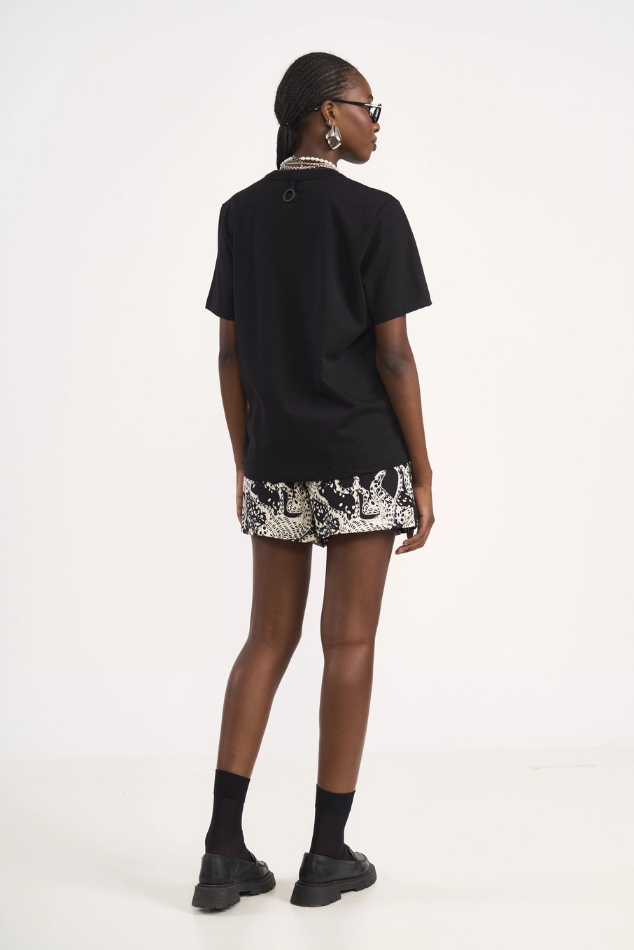 Camiseta Casual Urbana Clean Preto
