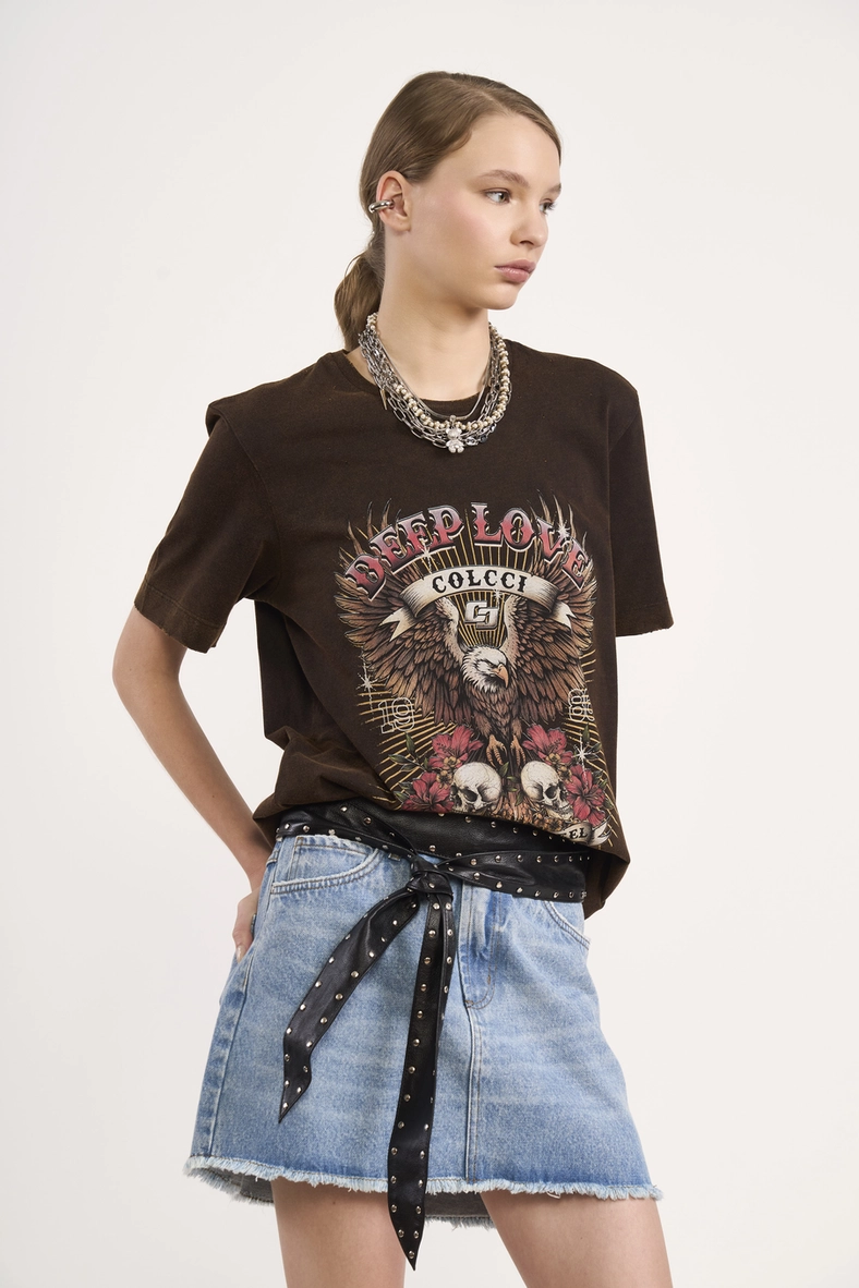 Camiseta Feminina Oversized Estampa