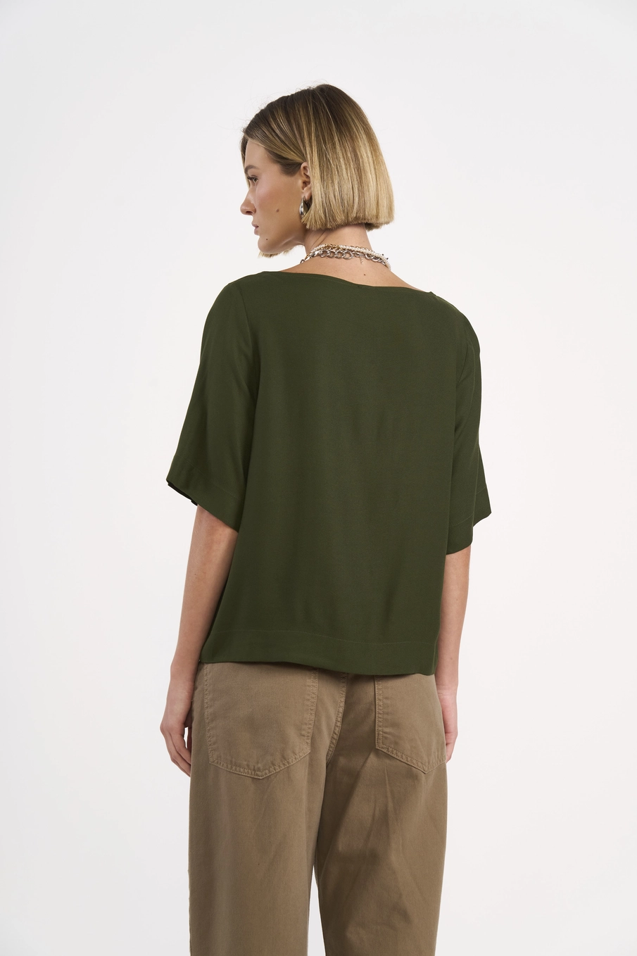 Camiseta Feminina Básica Verde