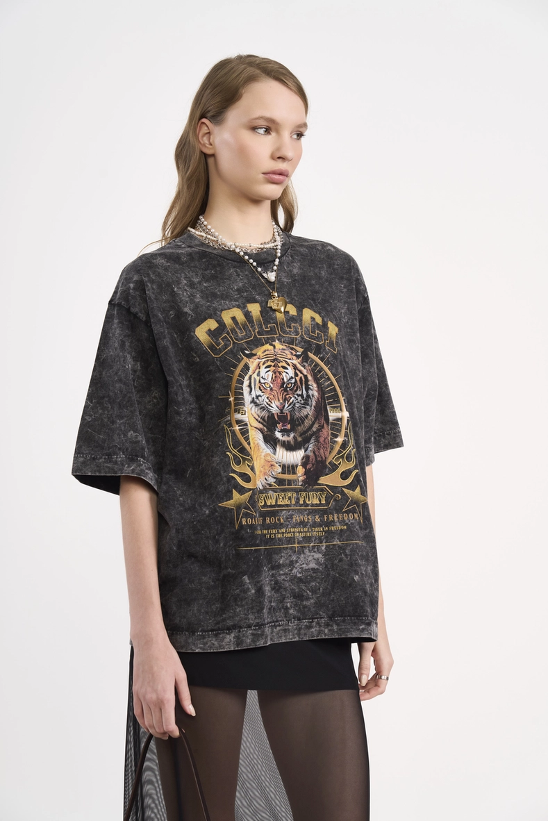 Camiseta Feminina Estampada Tigre
