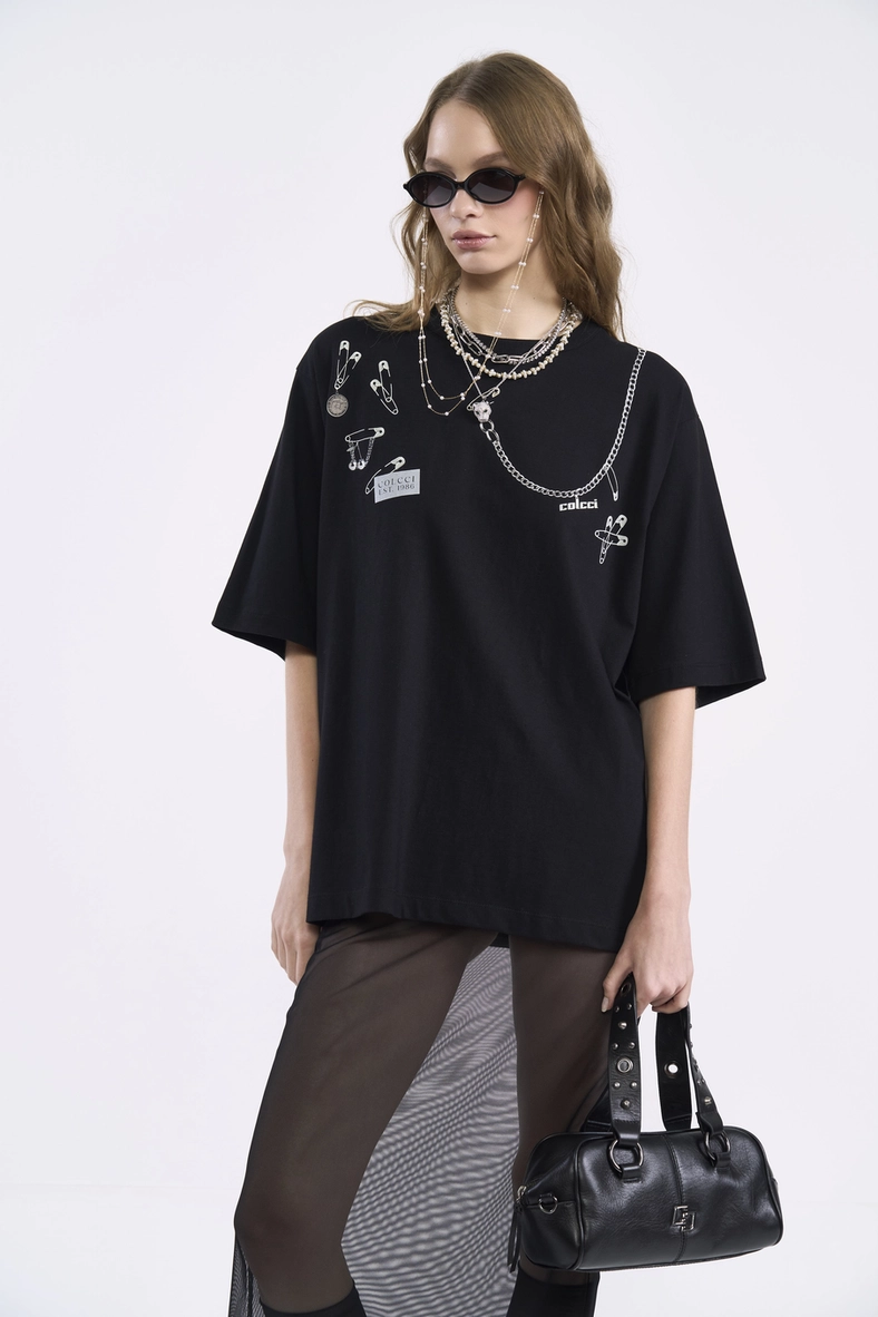 Camiseta Feminina Oversized Estampada