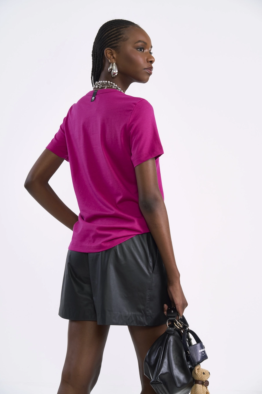Camiseta Urban Com Estampa Floral Rosa
