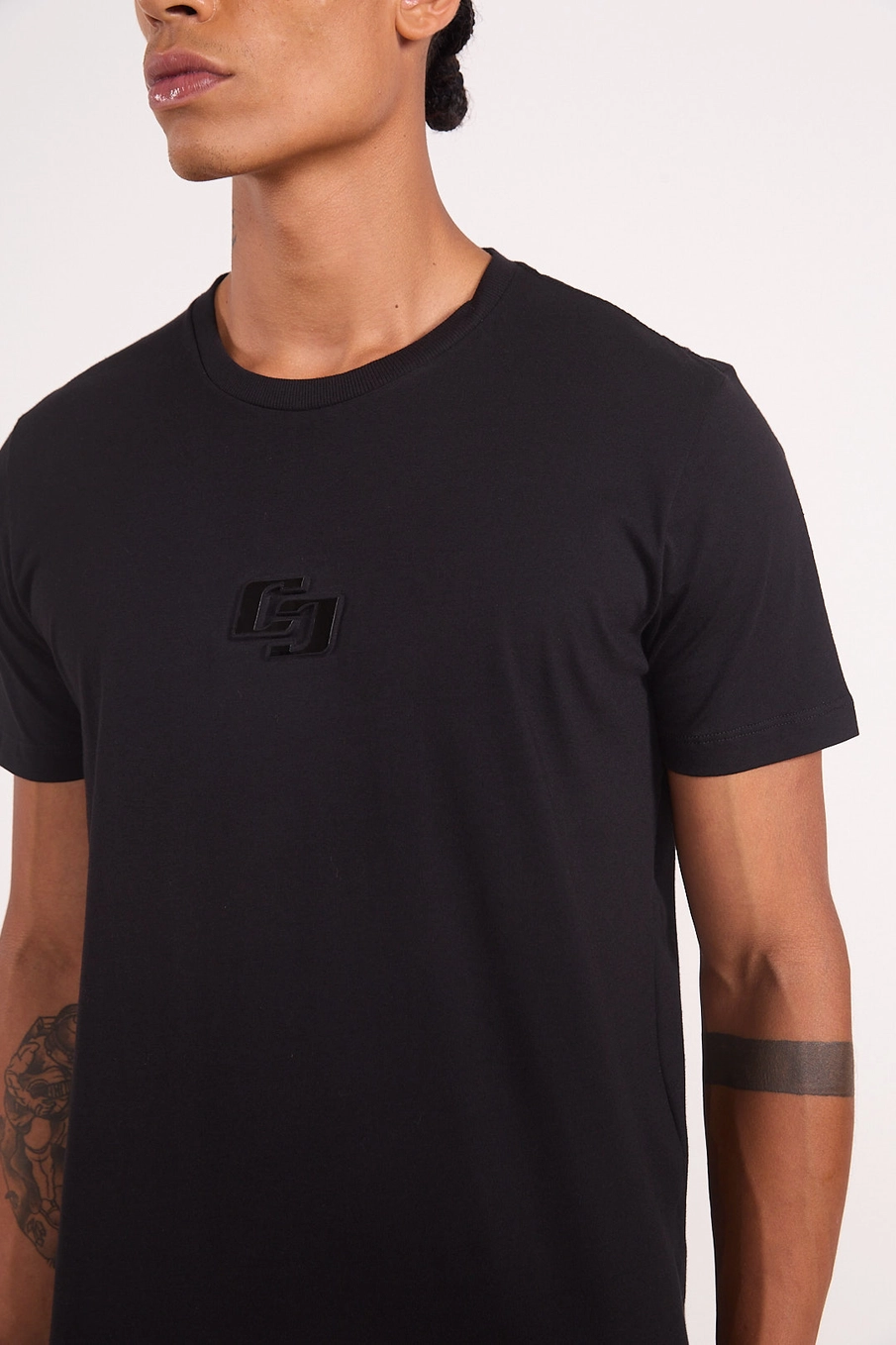Camiseta Masculina Com Logo Preto