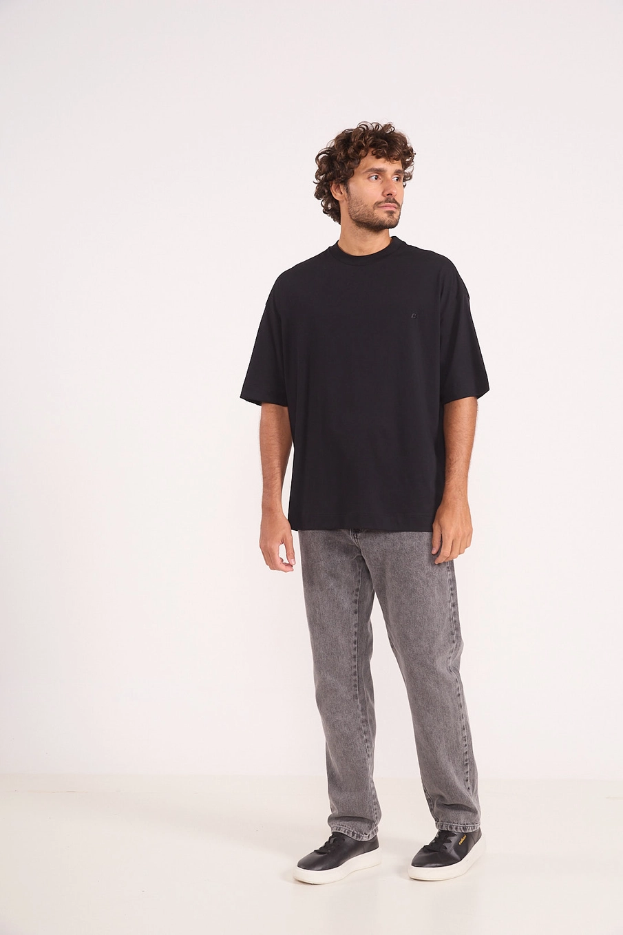 Camiseta Masculina Oversized Básica Preto