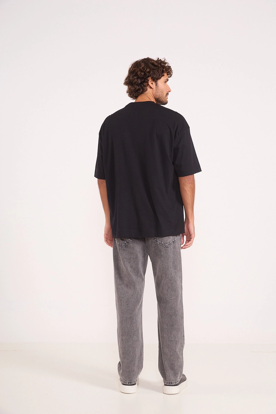 Camiseta Masculina Oversized Básica Preto