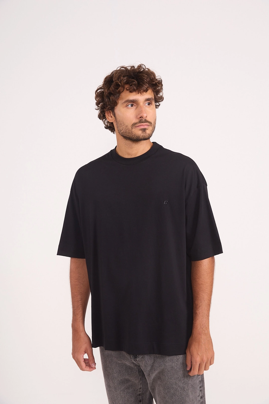 Camiseta Masculina Oversized Básica Preto