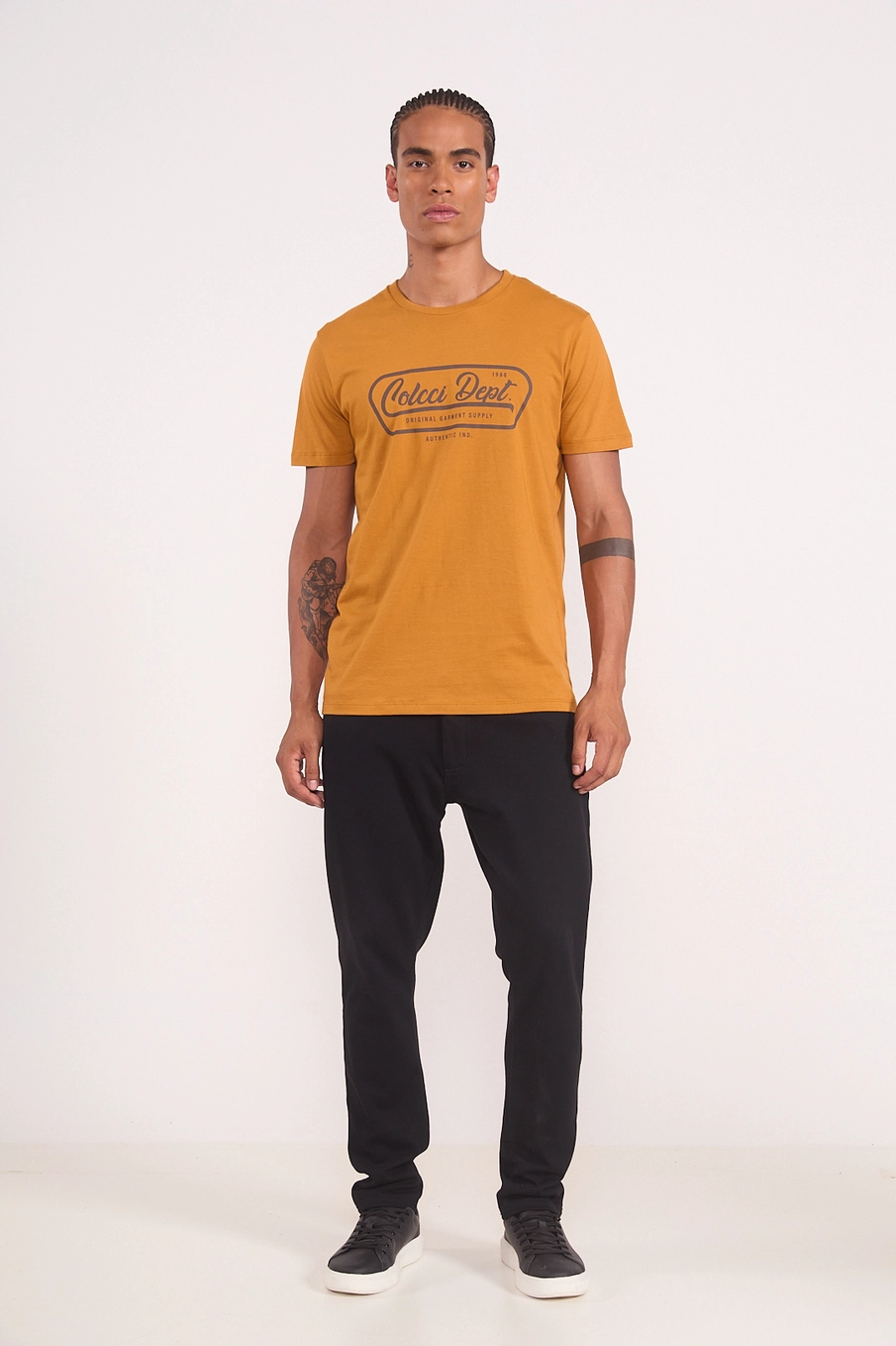 Camiseta Masculina Estampada - Colcci Dept Amarelo