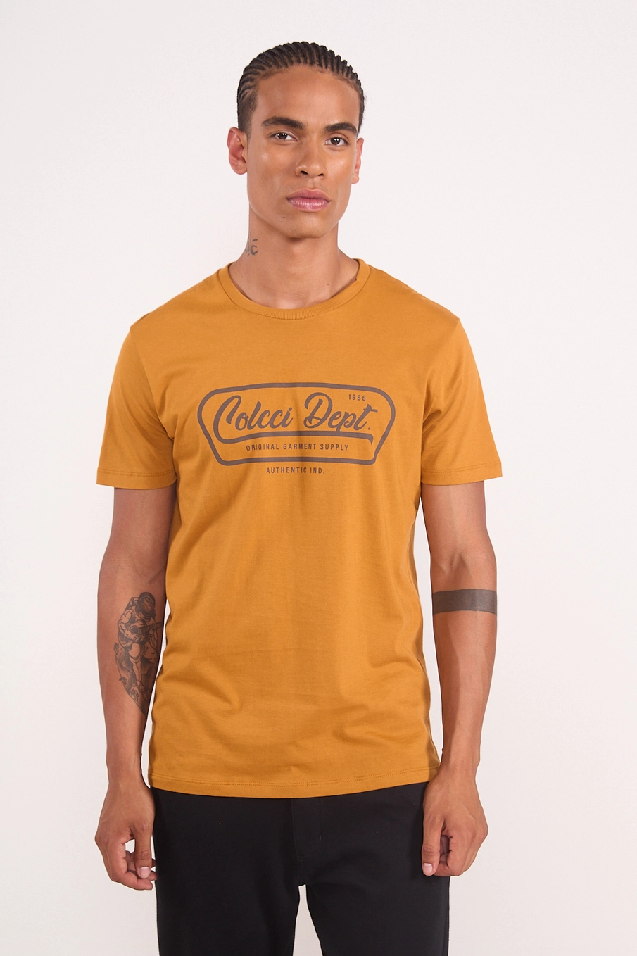 Camiseta Masculina Estampada - Colcci Dept Amarelo