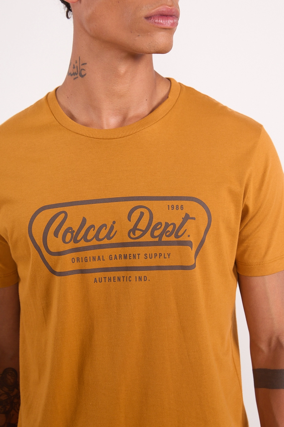 Camiseta Masculina Estampada - Colcci Dept Amarelo