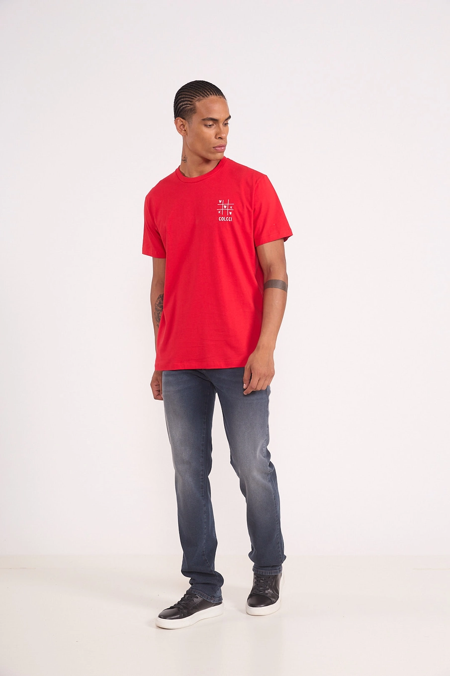 Camiseta Masculina Com Estampa Vermelho