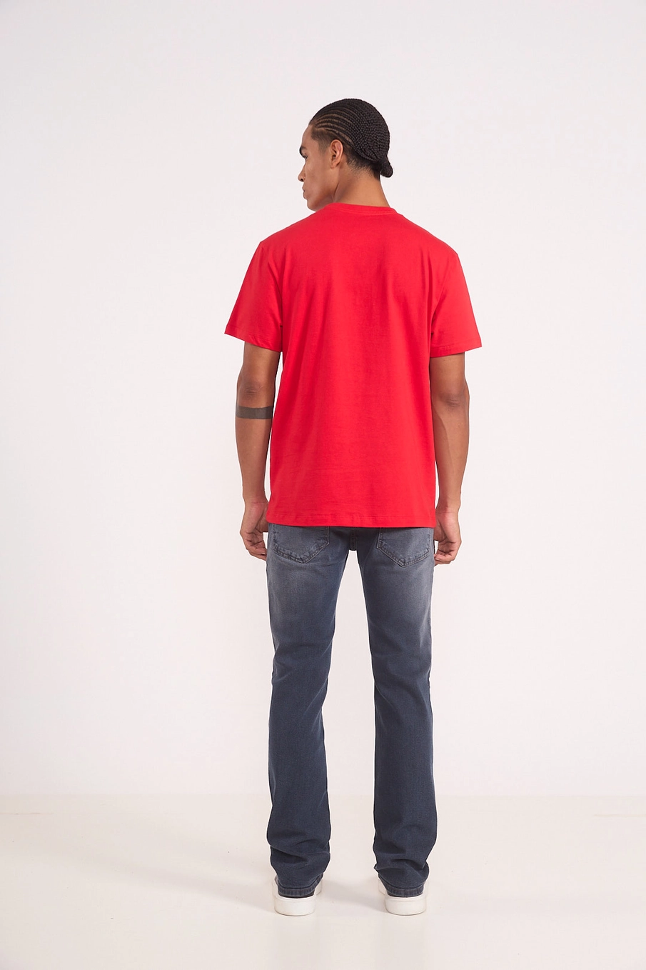 Camiseta Masculina Com Estampa Vermelho