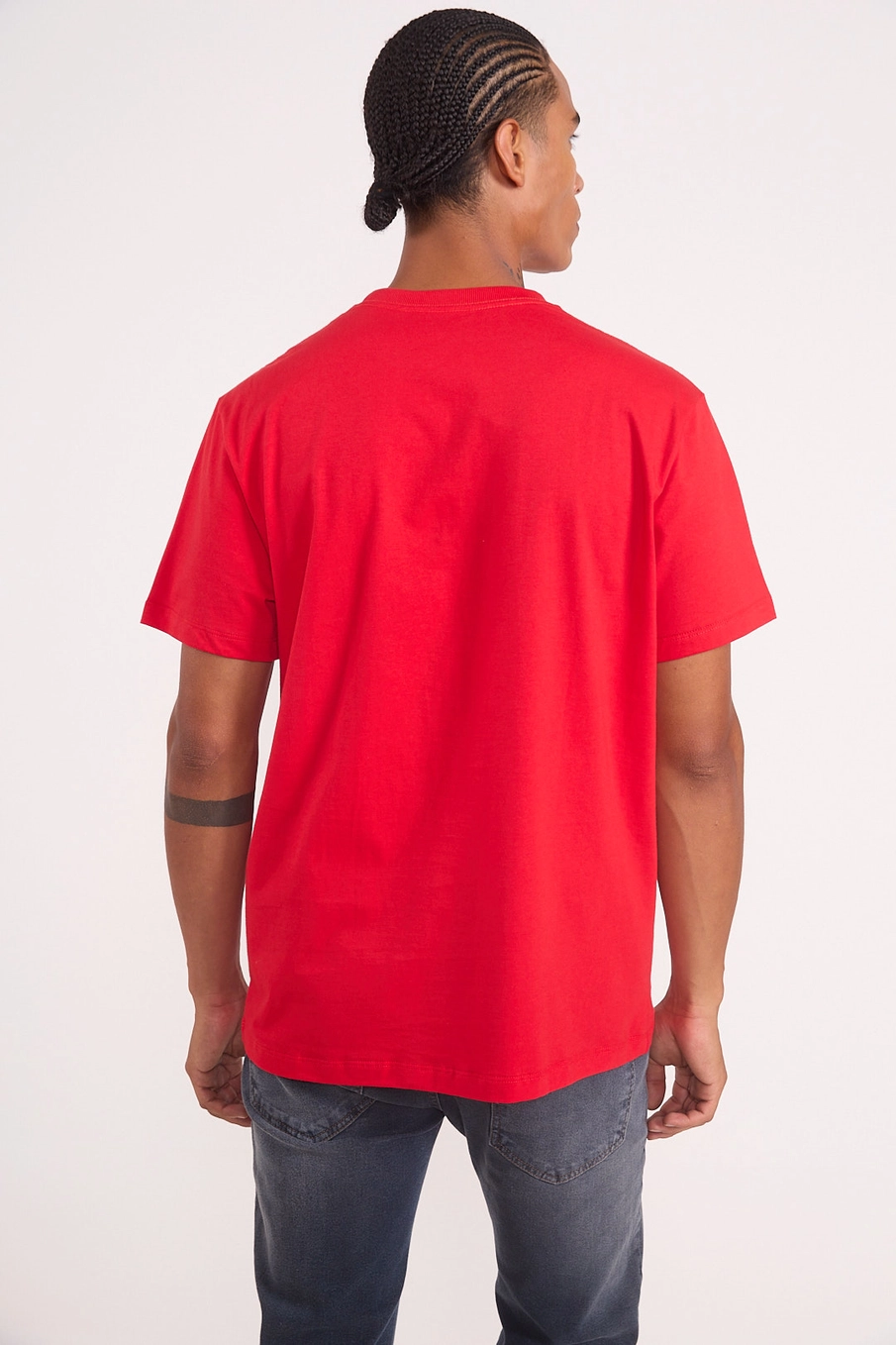 Camiseta Masculina Com Estampa Vermelho